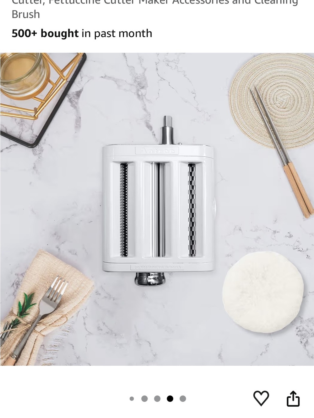 Antree Pasta Maker Attachment 3 in 1 Set for KitchenAid Stand Mixers - Picture 8 of 9